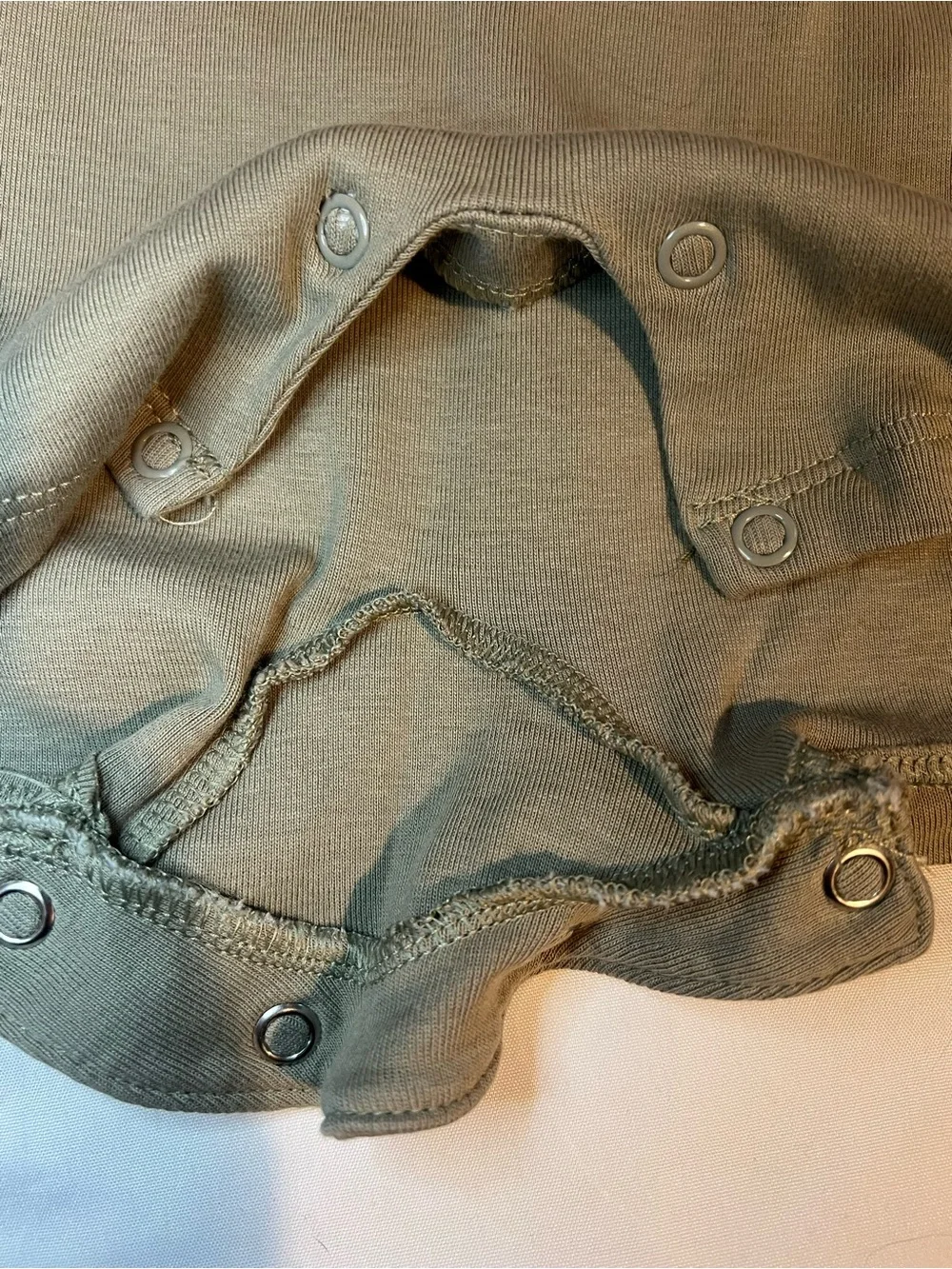 H&M Cotton Jersey Polo One-Piece Romper in Light Taupe Size 18 Months